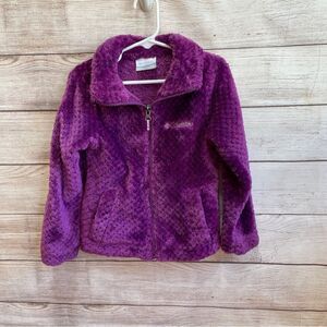 COLUMBIA FLEECE JACKET IN PURPLE